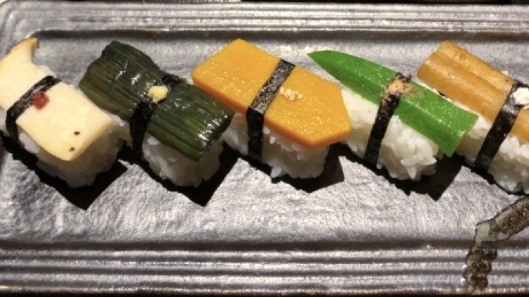 Kyoto-inspired sushi with unique ingredients