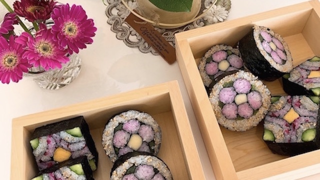 飾り巻き寿司作り ２種類 飾り巻き寿司教室 さくら 京都 大阪