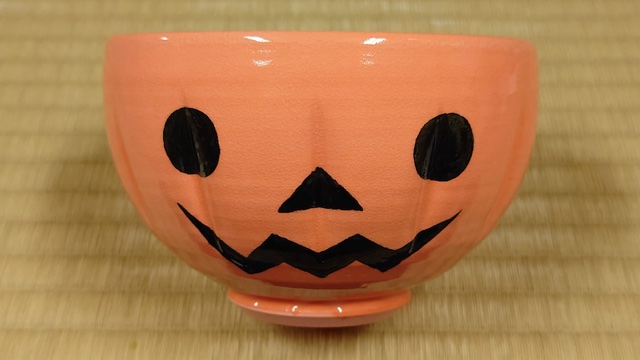 Matcha bowl Halloween